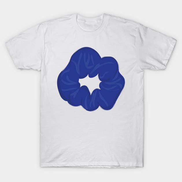 Royal blue Scrunchie T-Shirt by snowshade